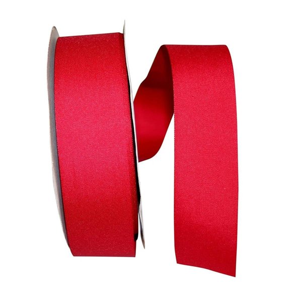 Reliant Ribbon 10.5 in. 50 Yards Soliterra Taffeta Ribbon, Cranberry 4144-084-09K